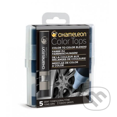 Set Chameleon Color Tops, 5ks - šedé tóny (Chameleon). Chameleon, 2019 Set Chameleon Color Tops, 5ks - šedé tóny (Chameleon). Chameleon, 2019