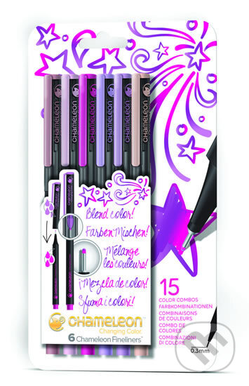 Set Chameleon Fineliner - detailní popisovače, 6ks - přírodní tóny (Chameleon). Chameleon, 2019 Set Chameleon Fineliner - detailní popisovače, 6ks - přírodní tóny (Chameleon). Chameleon, 2019