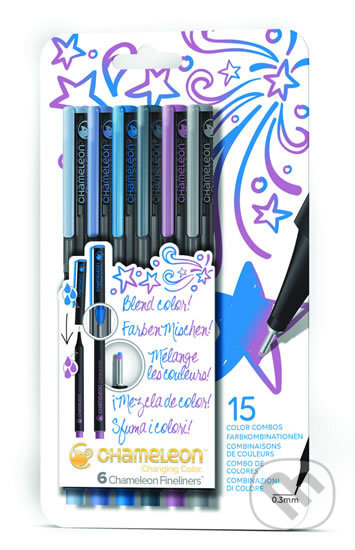 Set Chameleon Fineliner - detailní popisovače, 6ks - květinové tóny (Chameleon). Chameleon, 2019 Set Chameleon Fineliner - detailní popisovače, 6ks - květinové tóny (Chameleon). Chameleon, 2019
