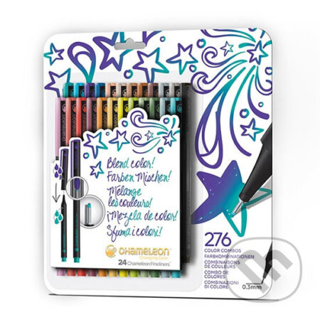 Set Chameleon Fineliner - detailní popisovače, 24ks - syté tóny (Chameleon). Chameleon, 2019 Set Chameleon Fineliner - detailní popisovače, 24ks - syté tóny (Chameleon). Chameleon, 2019