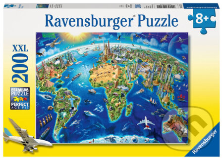 Puzzle: Velká mapa světa (Ravensburger). Ravensburger, 2020 Puzzle: Velká mapa světa (Ravensburger). Ravensburger, 2020