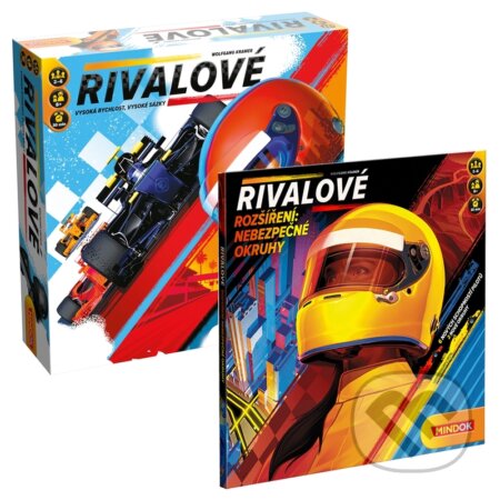Spoločenská hra: Rivalové + Nebezpečné okruhy (set) (Wolfgang Kramer). Mindok, 2020 Spoločenská hra: Rivalové + Nebezpečné okruhy (set) (Wolfgang Kramer). Mindok, 2020