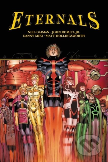 Kniha: Eternals (Neil Gaiman a John Romita Jr.). Marvel, 2020 Kniha: Eternals (Neil Gaiman a John Romita Jr.). Marvel, 2020