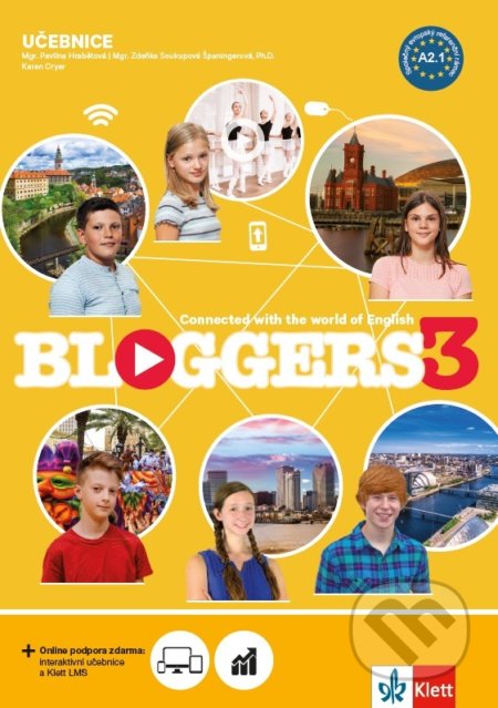 Kniha: Bloggers 3 (A2.1) – učebnice (Klett). Klett, 2020 Kniha: Bloggers 3 (A2.1) – učebnice (Klett). Klett, 2020