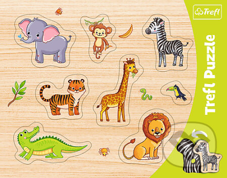 Puzzle: Rámečkové vkládací puzzle -Safari (Trefl). Trefl, 2020 Puzzle: Rámečkové vkládací puzzle -Safari (Trefl). Trefl, 2020