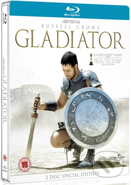 Film: Gladiátor (2 Blu-ray) (Ridley Scott) (Blu-ray). Bonton Film, 2000 Film: Gladiátor (2 Blu-ray) (Ridley Scott) (Blu-ray). Bonton Film, 2000