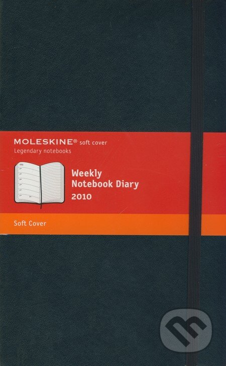 Moleskine - stredný týždenný diár 2010 (čierny), Moleskine, 2009