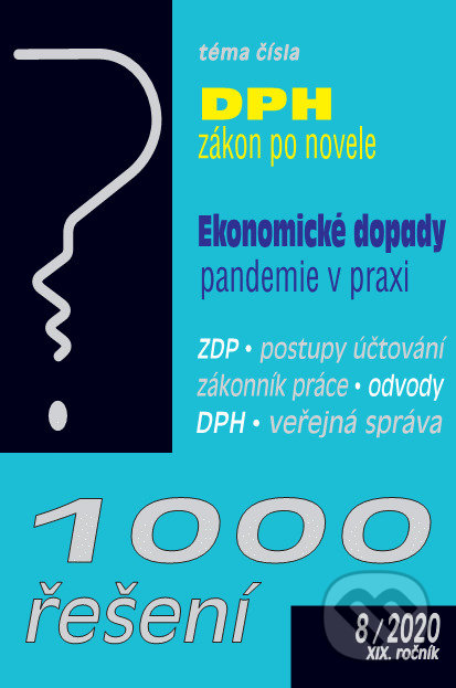 1000 řešení 8/2020 - Kolektiv autorů, Poradce s.r.o., 2020