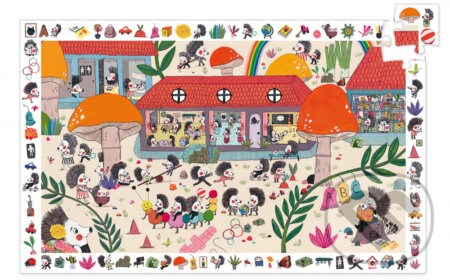 Puzzle: Objavovacie puzzle – Škola ježkov (Djeco). Djeco, 2020 Puzzle: Objavovacie puzzle – Škola ježkov (Djeco). Djeco, 2020