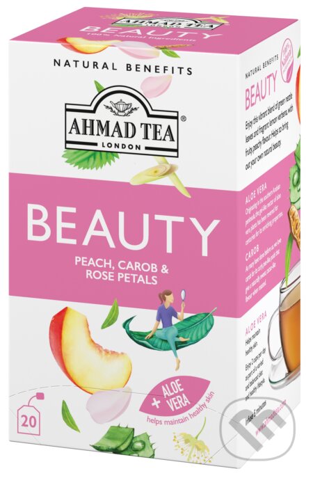 Kávy a čaje: BEAUTY funkční čaj (AHMAD TEA). AHMAD TEA, 2020 Kávy a čaje: BEAUTY funkční čaj (AHMAD TEA). AHMAD TEA, 2020