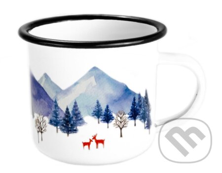 Smaltovaný hrnček Zima (Ľúbené). Ľúbené, 2020 Smaltovaný hrnček Zima (Ľúbené). Ľúbené, 2020