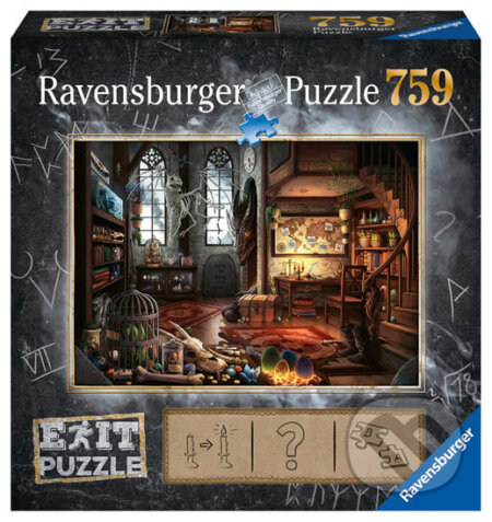 Puzzle: Exit Puzzle: Dračí laboratoř (Ravensburger). Ravensburger, 2020 Puzzle: Exit Puzzle: Dračí laboratoř (Ravensburger). Ravensburger, 2020
