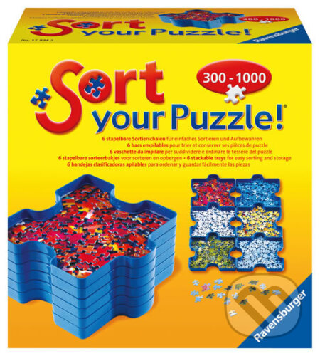 Puzzle: Třídič na puzzle - 6 úložných misek (Ravensburger). Ravensburger, 2020 Puzzle: Třídič na puzzle - 6 úložných misek (Ravensburger). Ravensburger, 2020