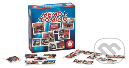 Společenská hra: Pexeso a Domino - Hasičská auta (Piatnik). Piatnik, 2020 Společenská hra: Pexeso a Domino - Hasičská auta (Piatnik). Piatnik, 2020