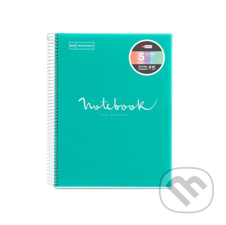 Miquelrius poznámkový blok Emotions A4, 90 g - linkovaný tyrkysový (MIQUELRIUS). MIQUELRIUS, 2020 Miquelrius poznámkový blok Emotions A4, 90 g - linkovaný tyrkysový (MIQUELRIUS). MIQUELRIUS, 2020