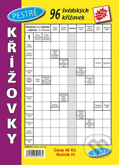 Kniha: Pestré křížovky 3/2020 (Telpres). Telpres, 2020 Kniha: Pestré křížovky 3/2020 (Telpres). Telpres, 2020
