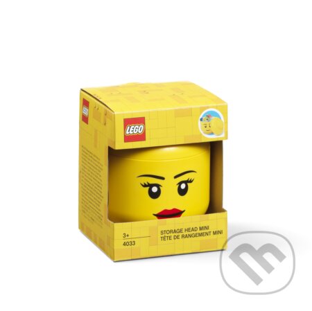 LEGO úložná hlava (velikost L) - dívka, LEGO, 2020