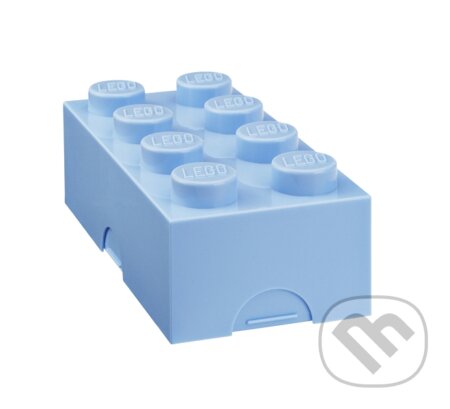 LEGO box na svačinu 100 x 200 x 75 mm - světle modrá, LEGO, 2020