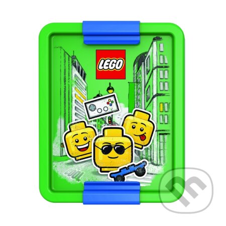 LEGO ICONIC Boy box na desiatu - modrá/zelená, LEGO, 2020
