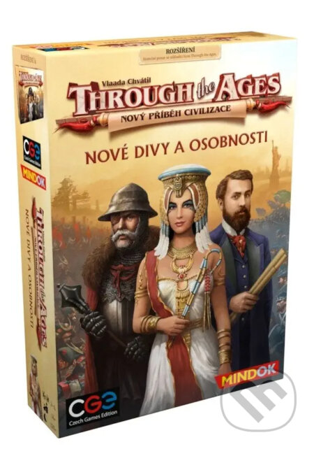 Spoločenská hra: Through the ages: Nové divy a osobnosti (Mindok). Mindok, 2020 Spoločenská hra: Through the ages: Nové divy a osobnosti (Mindok). Mindok, 2020
