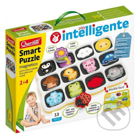 Společenská hra: Smart Puzzle magnetico first colors and words - magnetická skládačka (Quercetti). Quercetti, 2020 Společenská hra: Smart Puzzle magnetico first colors and words - magnetická skládačka (Quercetti). Quercetti, 2020