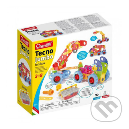 Společenská hra: Tecno Jumbo toolbox - stavebnice se šroubky a matičkami (Quercetti). Quercetti, 2020 Společenská hra: Tecno Jumbo toolbox - stavebnice se šroubky a matičkami (Quercetti). Quercetti, 2020