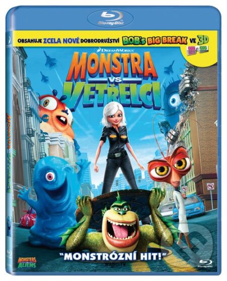 Film: Monštrá vs Votrelci (3D bonus + 4ks 3D okuliare) (Conrad Vernon a Rob Letterman) (Blu-ray). Bonton Film, 2009 Film: Monštrá vs Votrelci (3D bonus + 4ks 3D okuliare) (Conrad Vernon a Rob Letterman) (Blu-ray). Bonton Film, 2009