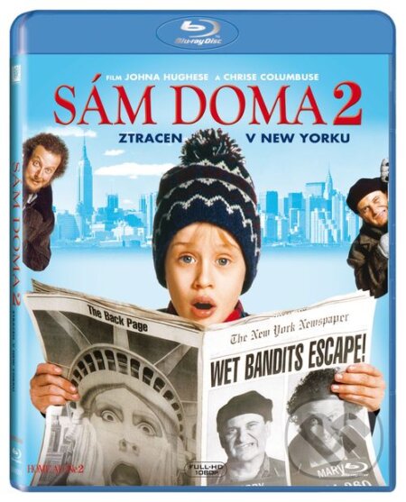 Film: Sám doma 2: Stratený v New Yorku (Chris Columbus) (Blu-ray). Bonton Film, 1992 Film: Sám doma 2: Stratený v New Yorku (Chris Columbus) (Blu-ray). Bonton Film, 1992