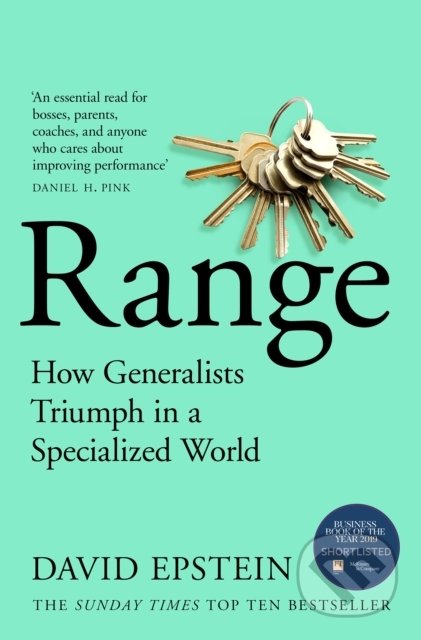 Kniha: Range (David Epstein). MacMillan, 2020 Kniha: Range (David Epstein). MacMillan, 2020