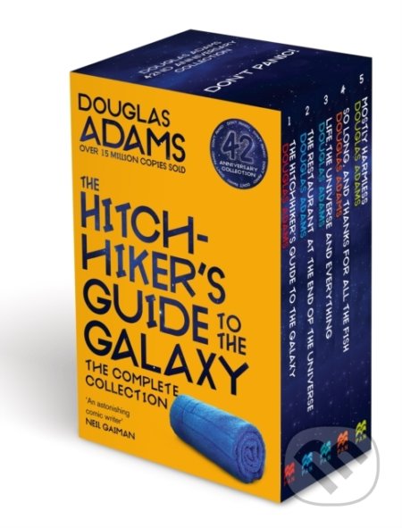 Kniha: The Complete Hitchhiker's Guide to the Galaxy Boxset (Douglas Adams). Pan Books, 2020 Kniha: The Complete Hitchhiker's Guide to the Galaxy Boxset (Douglas Adams). Pan Books, 2020