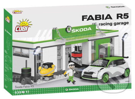 Stavebnice COBI - Škoda Fabia R5 - Racing garáž, 535 k, 1 f, Magic Baby s.r.o., 2020