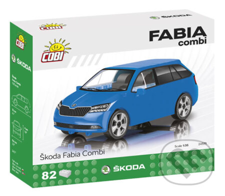 Stavebnice COBI - Škoda Fabia combi model 2019, 1:35, 82 k, Magic Baby s.r.o., 2020