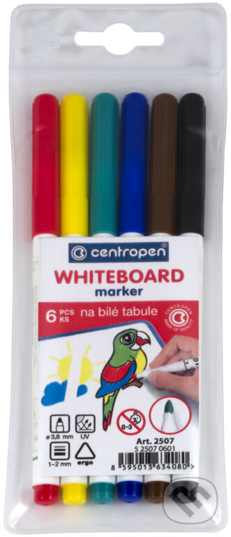 Centropen Stíratelný popisovač 2507 (6 ks) (Centropen). Centropen, 2020 Centropen Stíratelný popisovač 2507 (6 ks) (Centropen). Centropen, 2020