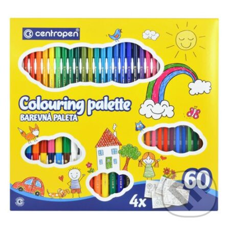 Centropen Fixy 9396 Colouring Palette Quatro, sada 60 ks (Centropen). Centropen, 2020 Centropen Fixy 9396 Colouring Palette Quatro, sada 60 ks (Centropen). Centropen, 2020