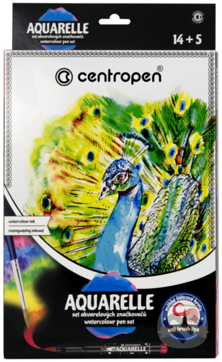Centropen Akvarelový set 9383, 14 ks + 5 ks (Centropen). Centropen, 2020 Centropen Akvarelový set 9383, 14 ks + 5 ks (Centropen). Centropen, 2020