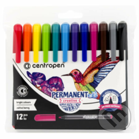 Centropen Popisovač 2896 Permanent creative - sada 12 barev, Centropen, 2020