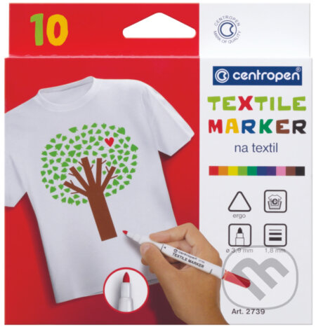 Centropen popisovač na textil (10 ks) (Centropen). Centropen, 2020 Centropen popisovač na textil (10 ks) (Centropen). Centropen, 2020