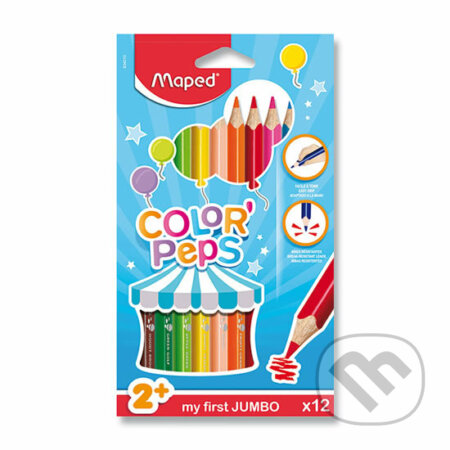 Maped - Pastelky trojhranné JUMBO Color´ Peps 12 ks (Maped). Maped, 2020 Maped - Pastelky trojhranné JUMBO Color´ Peps 12 ks (Maped). Maped, 2020