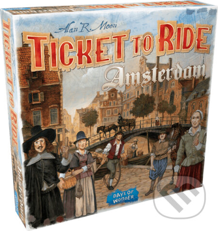Spoločenská hra: Ticket To Ride: Amsterdam (Alan R. Moon). ADC BF, 2020 Spoločenská hra: Ticket To Ride: Amsterdam (Alan R. Moon). ADC BF, 2020