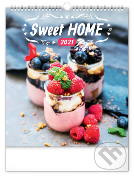 Nástěnný kalendář Sweet Home 2021, Presco Group, 2020