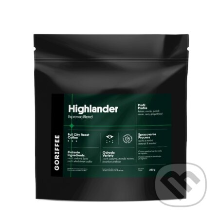 Highlander Espresso Blend 250g (Goriffee). Goriffee, 2020 Highlander Espresso Blend 250g (Goriffee). Goriffee, 2020