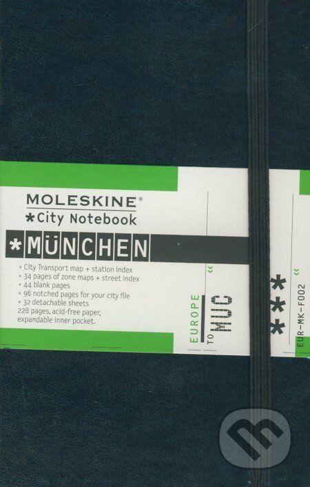 Moleskine - malý zápisník Mníchov (čierny), Moleskine