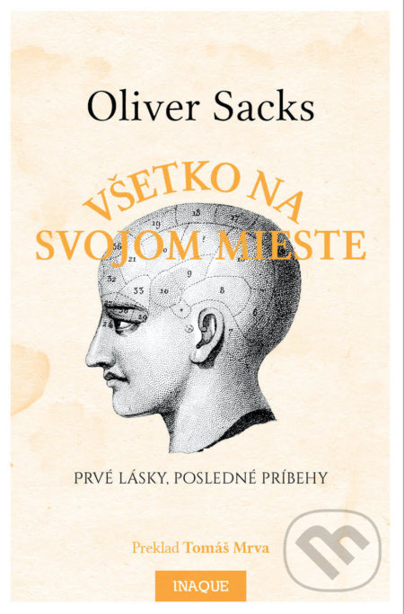 Kniha: Všetko na svojom mieste (Oliver Sacks). Inaque, 2020 Kniha: Všetko na svojom mieste (Oliver Sacks). Inaque, 2020