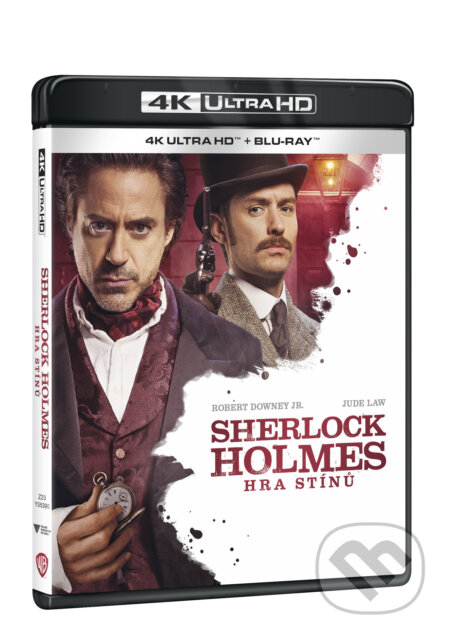 Film: Sherlock Holmes: Hra stínů Ultra HD Blu-ray (Guy Ritchie) (UltraHDBlu-ray). Magicbox, 2020 Film: Sherlock Holmes: Hra stínů Ultra HD Blu-ray (Guy Ritchie) (UltraHDBlu-ray). Magicbox, 2020