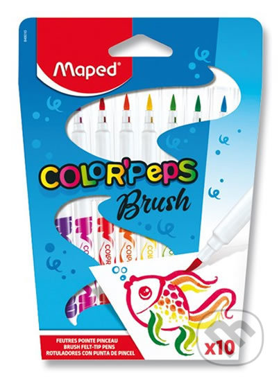 Maped - Fixy Color´Peps Brush 10 barev (Maped). Maped, 2020 Maped - Fixy Color´Peps Brush 10 barev (Maped). Maped, 2020