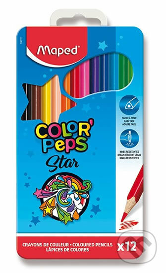 Maped - Pastelky Color´Peps Metal Box 12 ks (Maped). Maped, 2020 Maped - Pastelky Color´Peps Metal Box 12 ks (Maped). Maped, 2020