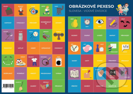 Spoločenská hra: Pexeso: Český jazyk - Vidové dvojice (Martin Staněk). V lavici, 2020 Spoločenská hra: Pexeso: Český jazyk - Vidové dvojice (Martin Staněk). V lavici, 2020