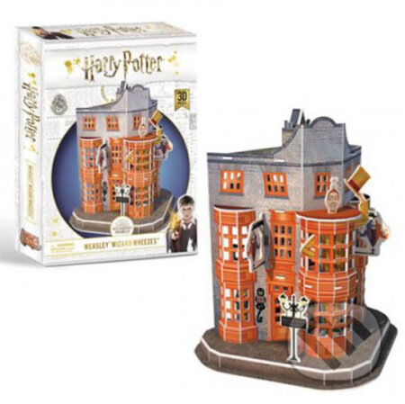 Harry Potter 3D puzzle - Příčná ulice Weasleyho kouzelnické kejkle, CubicFun, 2020