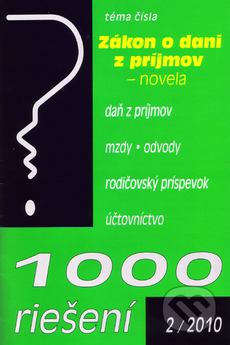 1000 riešení 2/2010, Poradca s.r.o., 2010