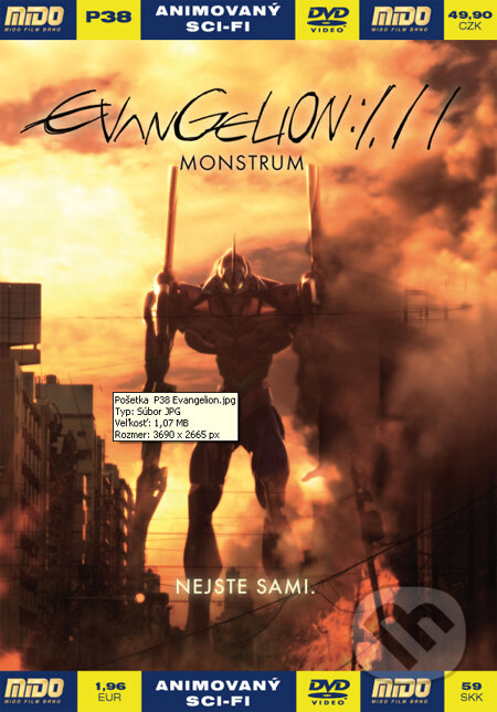 Film: Evangelion 1.11: Monštrum (Hideaki Anno a Kazuya Tsurumaki) (DVD). , 2007 Film: Evangelion 1.11: Monštrum (Hideaki Anno a Kazuya Tsurumaki) (DVD). , 2007